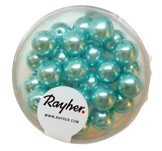 Perles en verre Renaissance 8mm x25