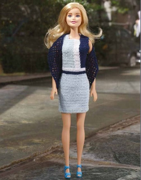 Vêtements au crochet pour poupées mannequins