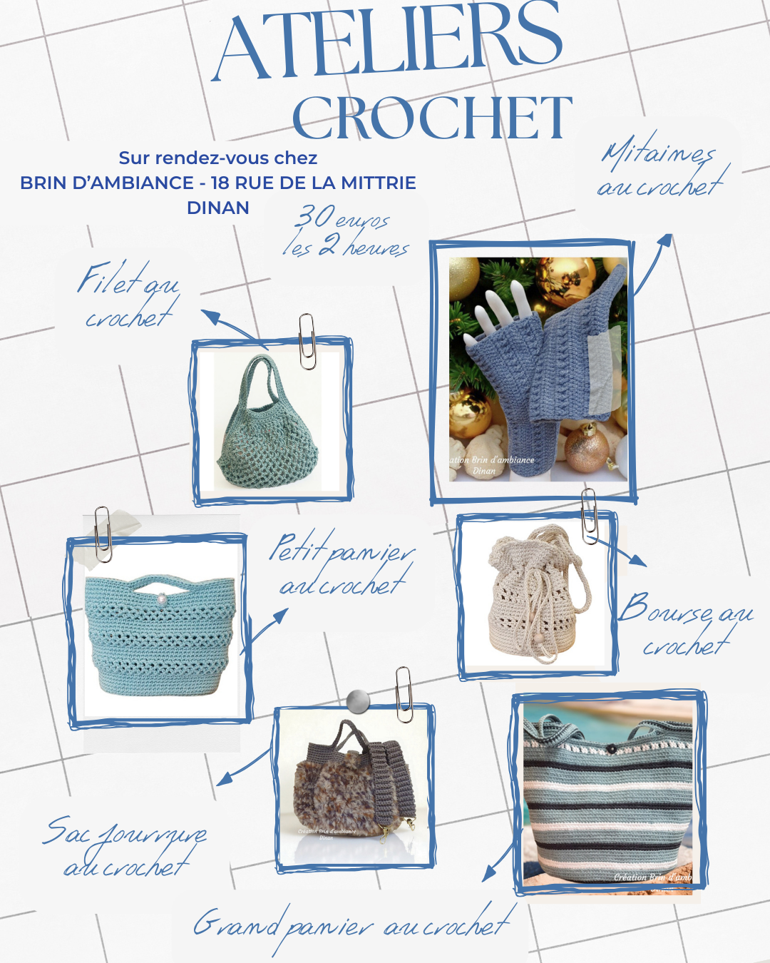 Ateliers crochet à Dinan