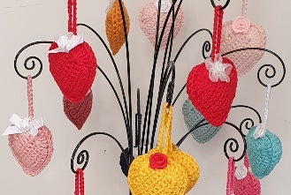 Crochet - Cœurs décoratifs