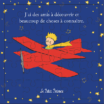 Carte Puzzle Avion Le Petit Prince  - 25 pièces