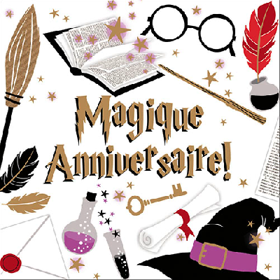 Carte anniversaire - Magique anniversaire