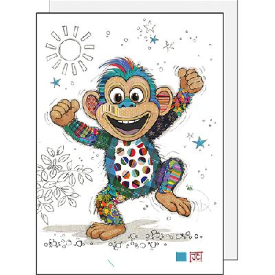 Carte Singe Miguel Monkey