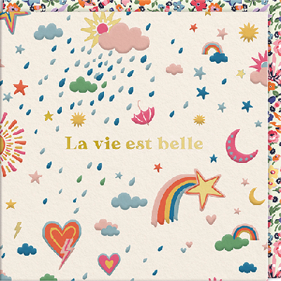 Carte double "La vie est belle"