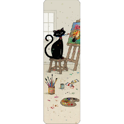 Marque-page - Un chat artiste peintre