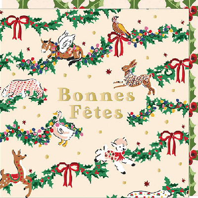 Carte double "Bonnes fêtes"