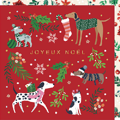 Carte double "Joyeux Noël"