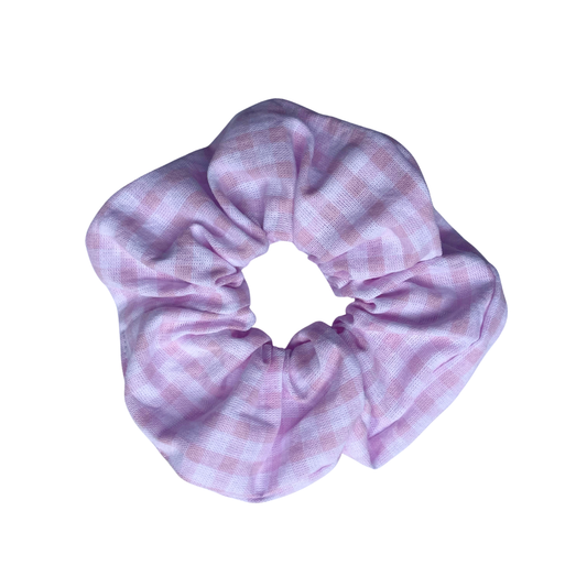 Chouchou - Vichy blanc et rose petits carreaux