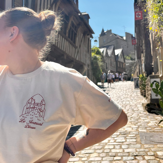 TEE-SHIRT ÉCRU BRODÉ - JERZUAL