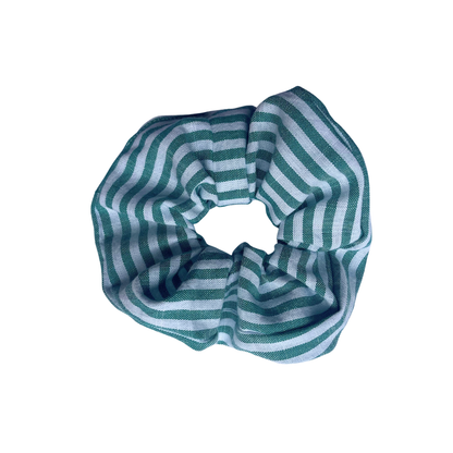 Chouchou - rayures vert et blanc