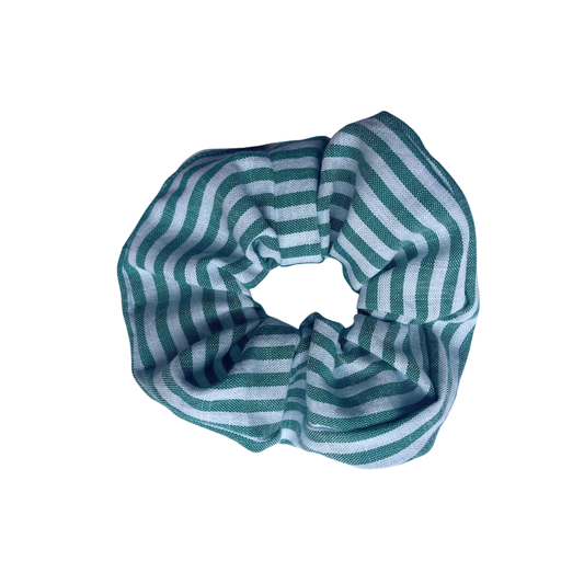 Chouchou - rayures vert et blanc