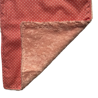 Serviette élastique - rose à poids blancs