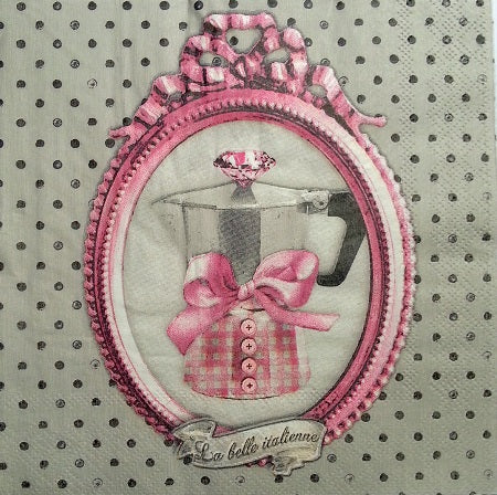 Serviette papier décor La belle italienne