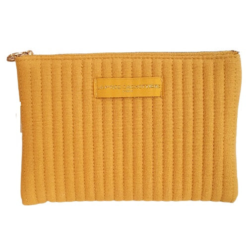 Pochette matelassée jaune