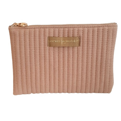 Pochette matelassée beige