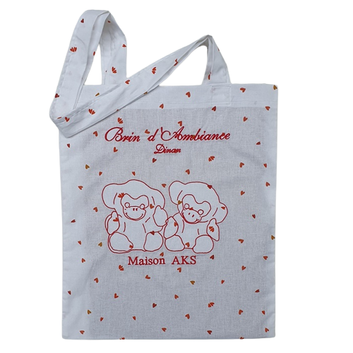 Tote Bag Couple de Singes