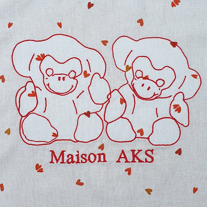 Tote Bag Couple de Singes