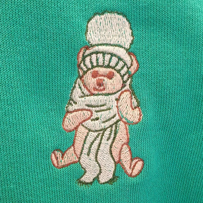 HOODIE ENFANT VERT - OURSON