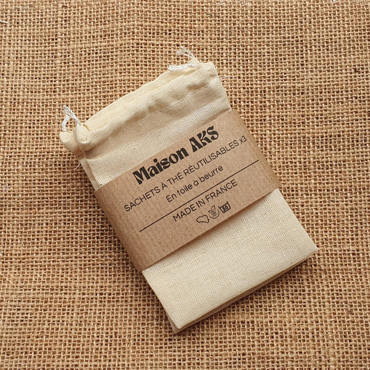 Sachets de thé réutilisables - Lot de 3
