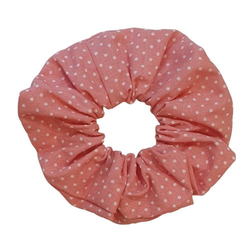 Chouchou - Rose à pois blancs
