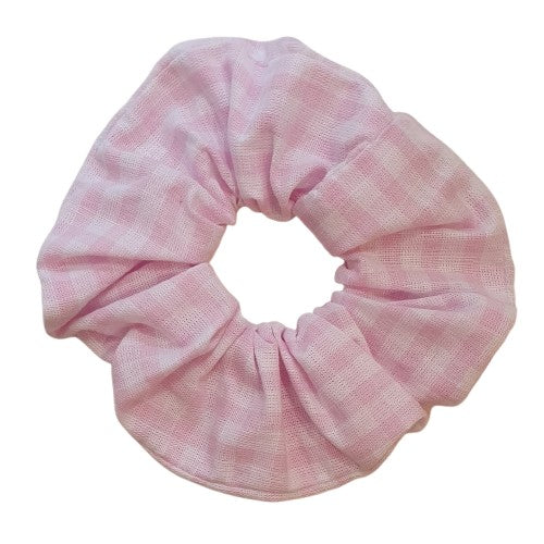 Chouchou - Vichy blanc et rose petits carreaux