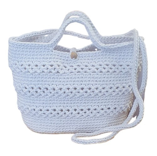 Petit sac au crochet blanc