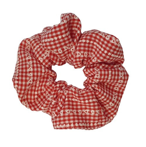 Chouchou - Vichy rouge avec petits cœurs