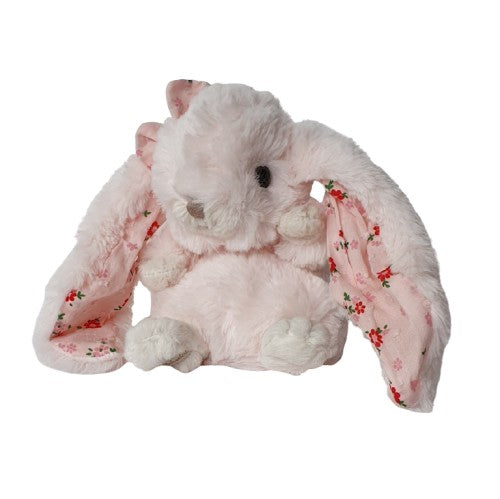 Lapin KANINA FLORAL - Rose clair et oreilles tissu fleuri