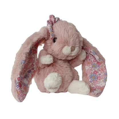 Lapin KANINA FLORAL - Rose ancien et oreilles tissu fleuri