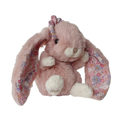Lapin KANINA FLORAL - Rose ancien et oreilles tissu fleuri