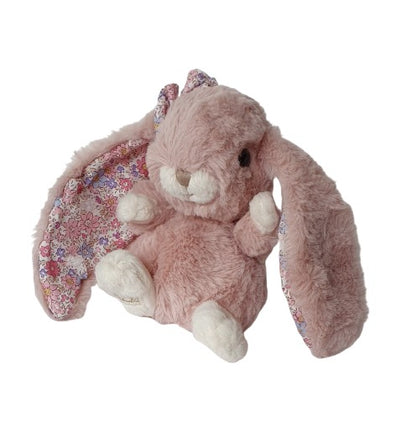 Lapin KANINA FLORAL - Rose ancien et oreilles tissu fleuri