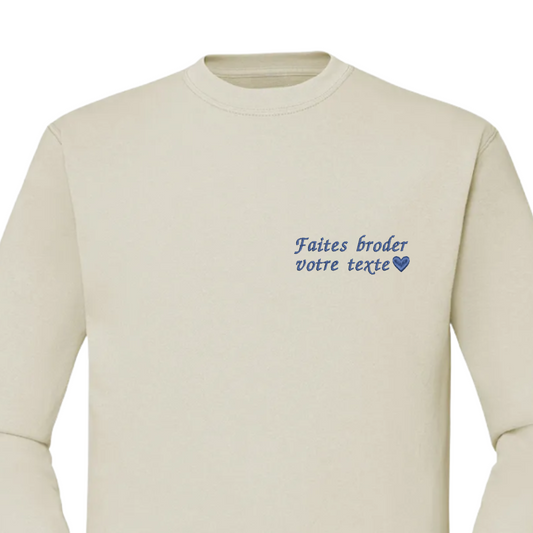 CREWNECK À PERSONNALISER AVEC VOTRE TEXTE