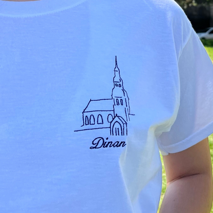 TEE-SHIRT BLANC BRODÉ - BASILIQUE SAINT-SAUVEUR