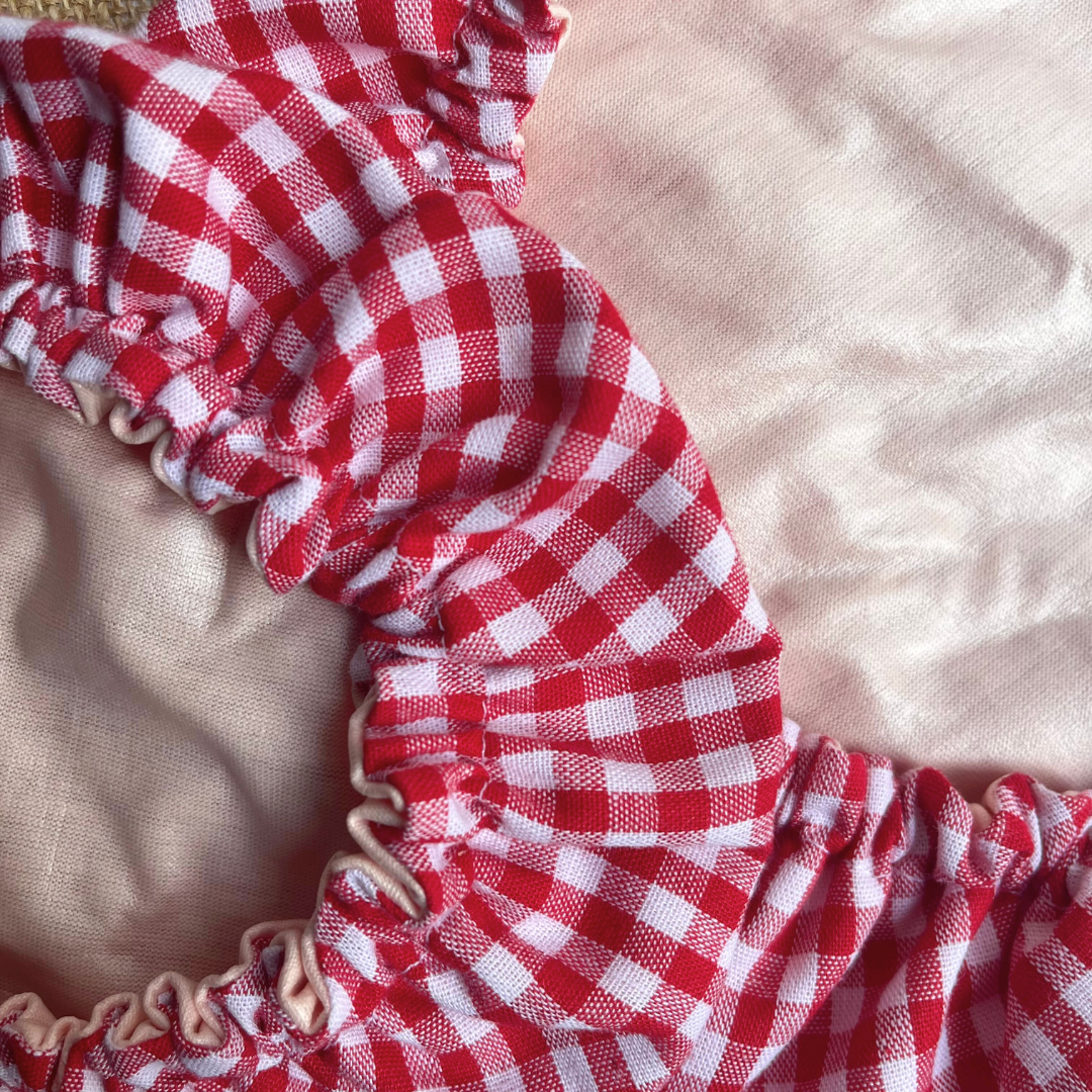 Charlottes à saladier - Vichy rouge