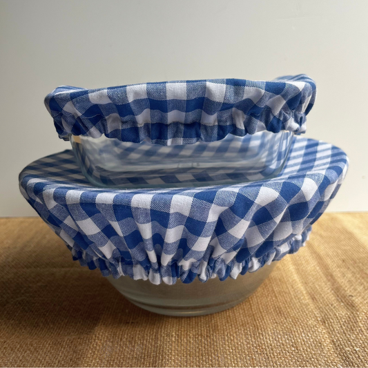 Charlottes à saladier - Vichy bleu