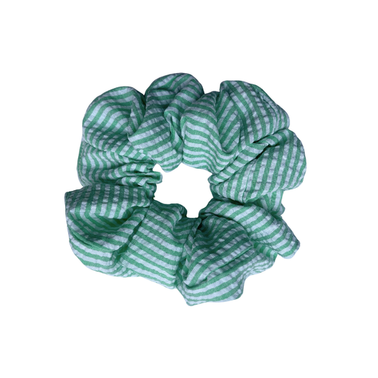 Chouchou - rayures vert et blanc