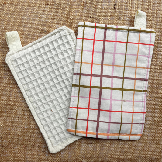 Éponges réutilisables - Lot de 2 - Carreaux