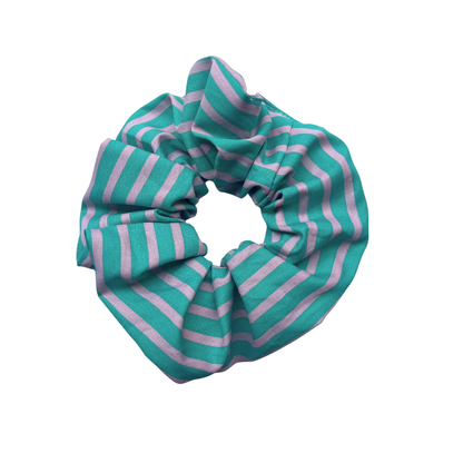 Chouchou - rayures turquoise et rose