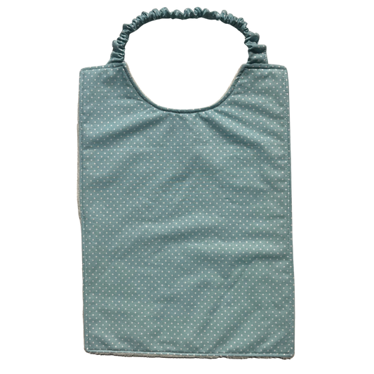 Serviette élastique - bleue à poids blancs