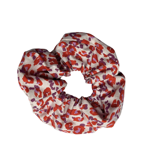 Chouchou - Design léopard violet et rose fond beige