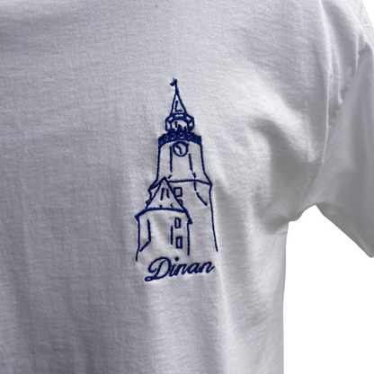 TEE-SHIRT BLANC BRODÉ - TOUR DE L'HORLOGE