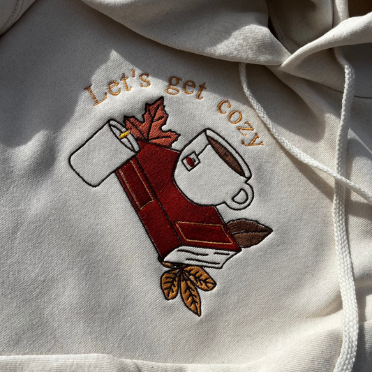 HOODIE ÉCRU - LET'S GET COZY