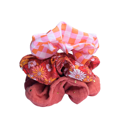 TRIO DE CHOUCHOUS - ROSE