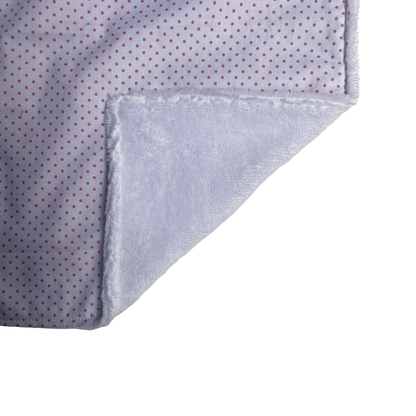 Serviette élastique - blanc à pois roses