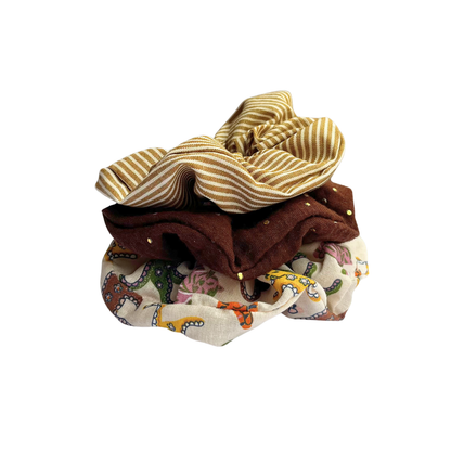 TRIO DE CHOUCHOUS - MARRON