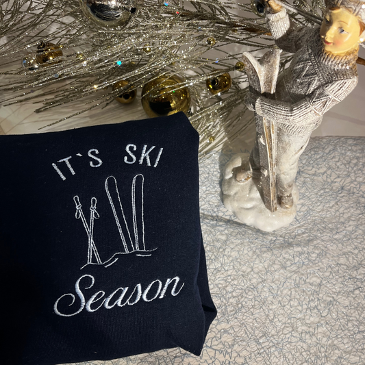 CREWNECK BLEU MARINE - SKI SEASON