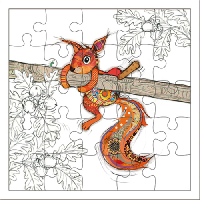 Carte Puzzle ECUREUIL - 25 pièces