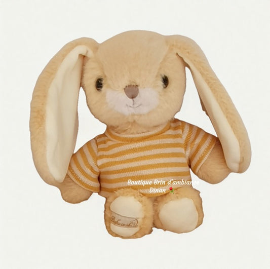 Lapin en peluche Bouncy Bunny pull jaune