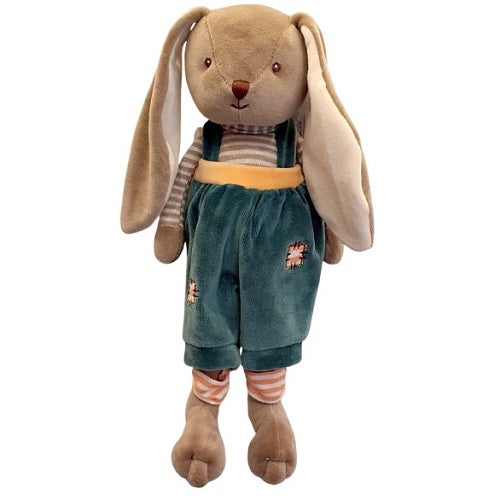 Peluche lapin Bunny brother - Pantalon bleu canard