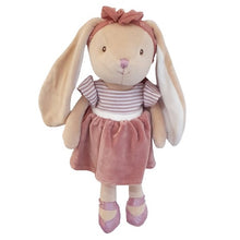 Charger l&#39;image dans la galerie, Peluche lapin Bunny sister - Robe vieux rose
